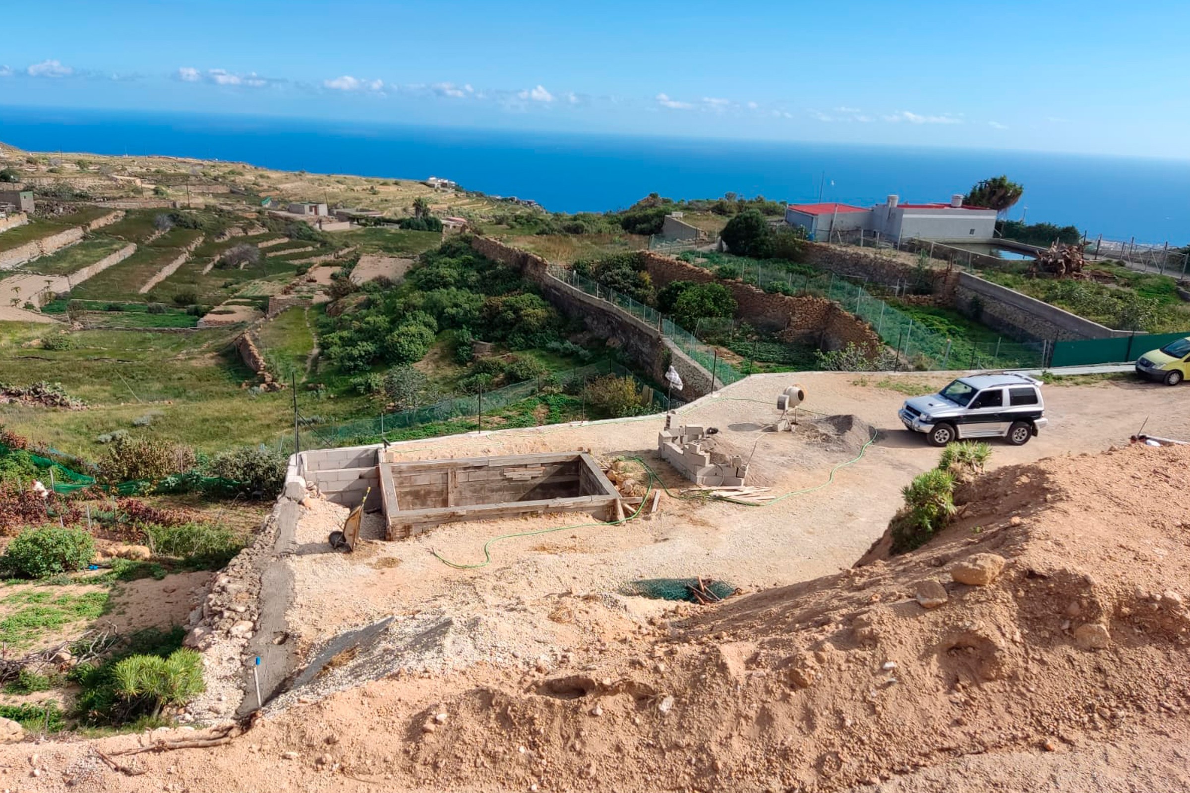 Trabajos de reforma de una Casa Cueva en Tenerife